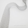 Flattened knitted wire mesh